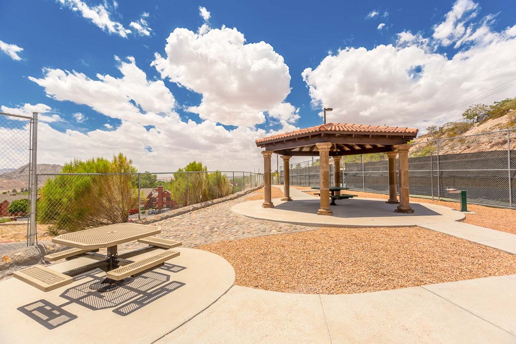 Outdoor lounge and seating area