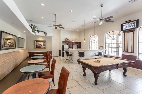 Billards in the clubhouse