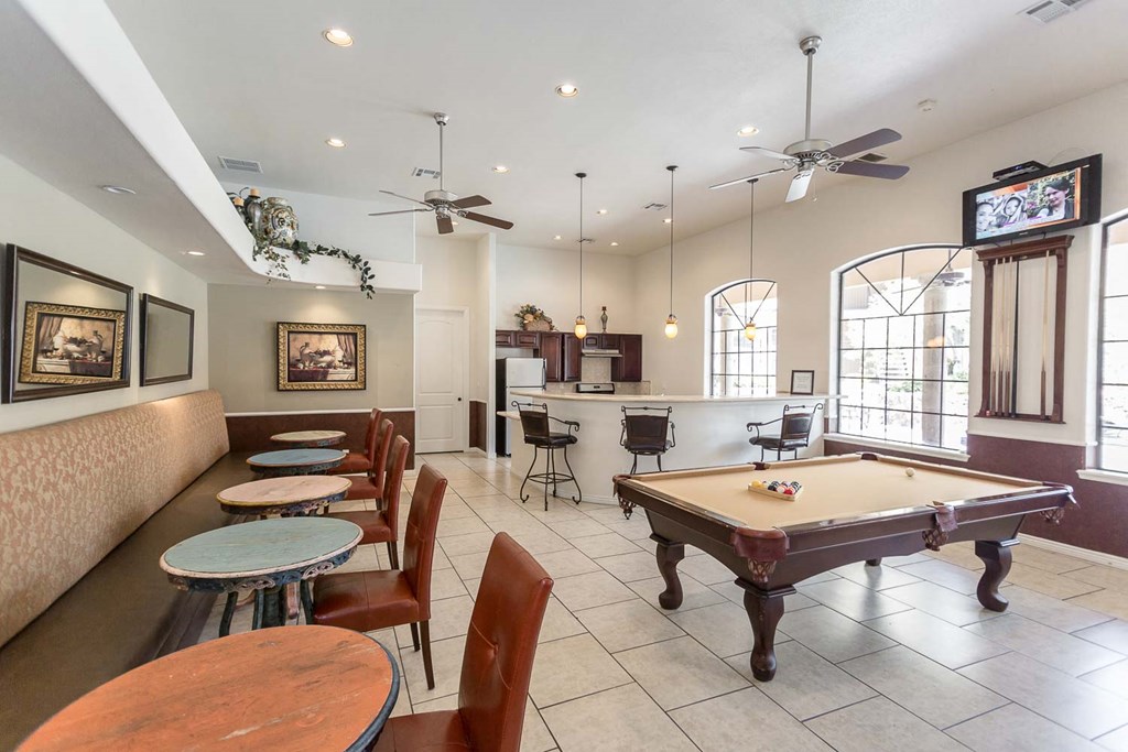 Billards in the clubhouse