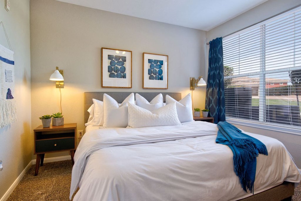 spacious bedrooms with large windows for natural light