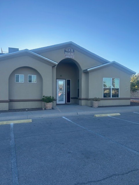 A building with a sign that says "LIB" on it.