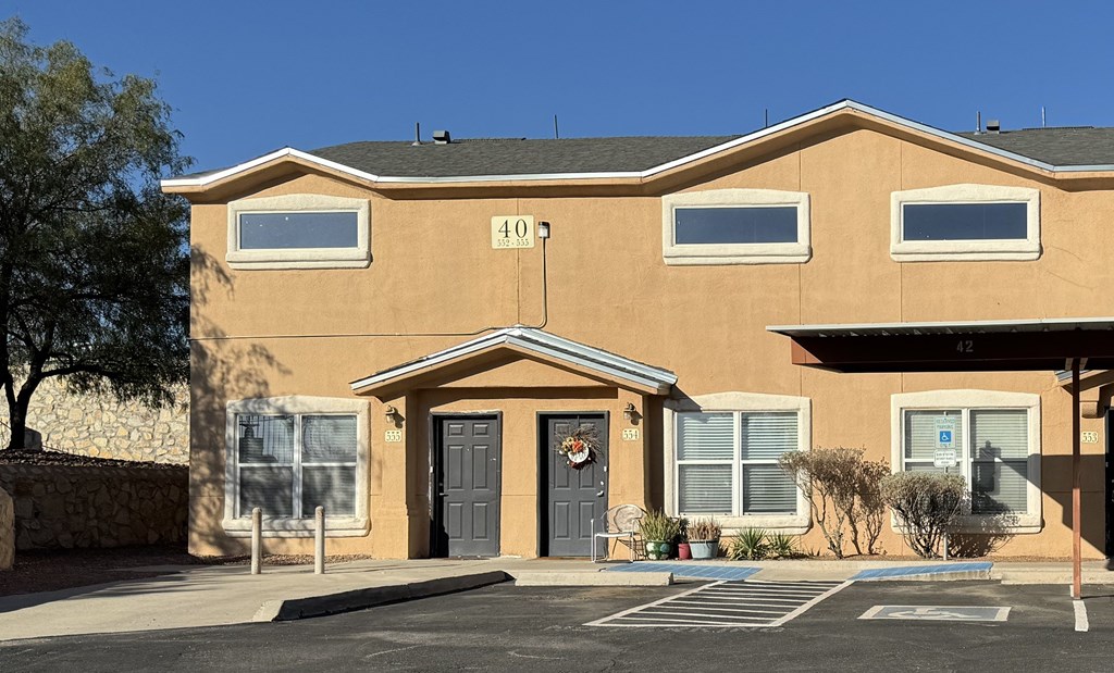 A building with the number 40 on the front.