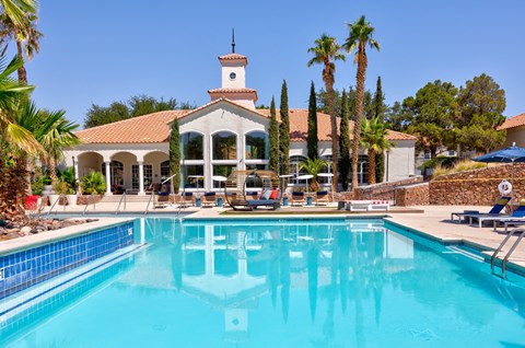 the swimming pool at the resort