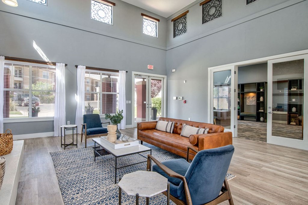 clubhouse with very high ceilings