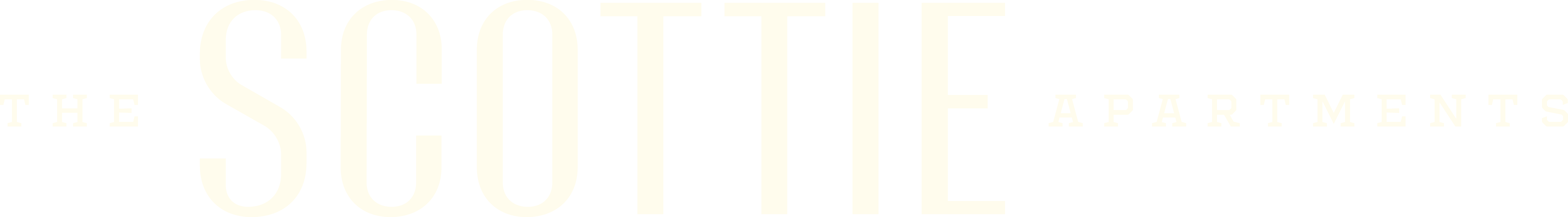 The text on the image reads "The Scotie Apartments".