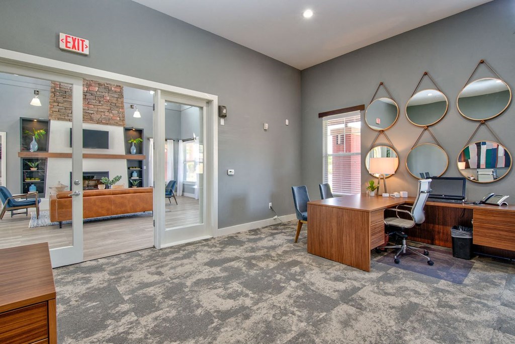Interior of the Leasing office