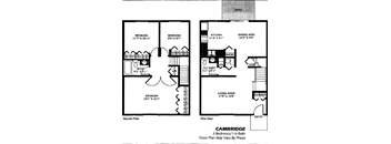 the second and third floor plans of a house