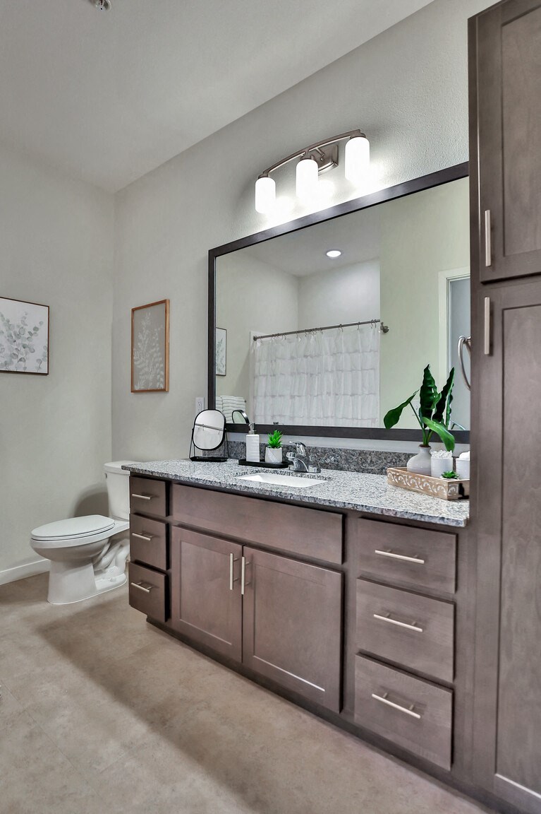 the choices apartments bathroom with vanity and toilet