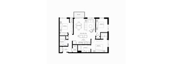 a black and white floor plan of a house