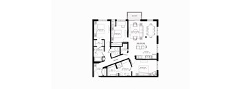 bedroom floor plan an in 2d
