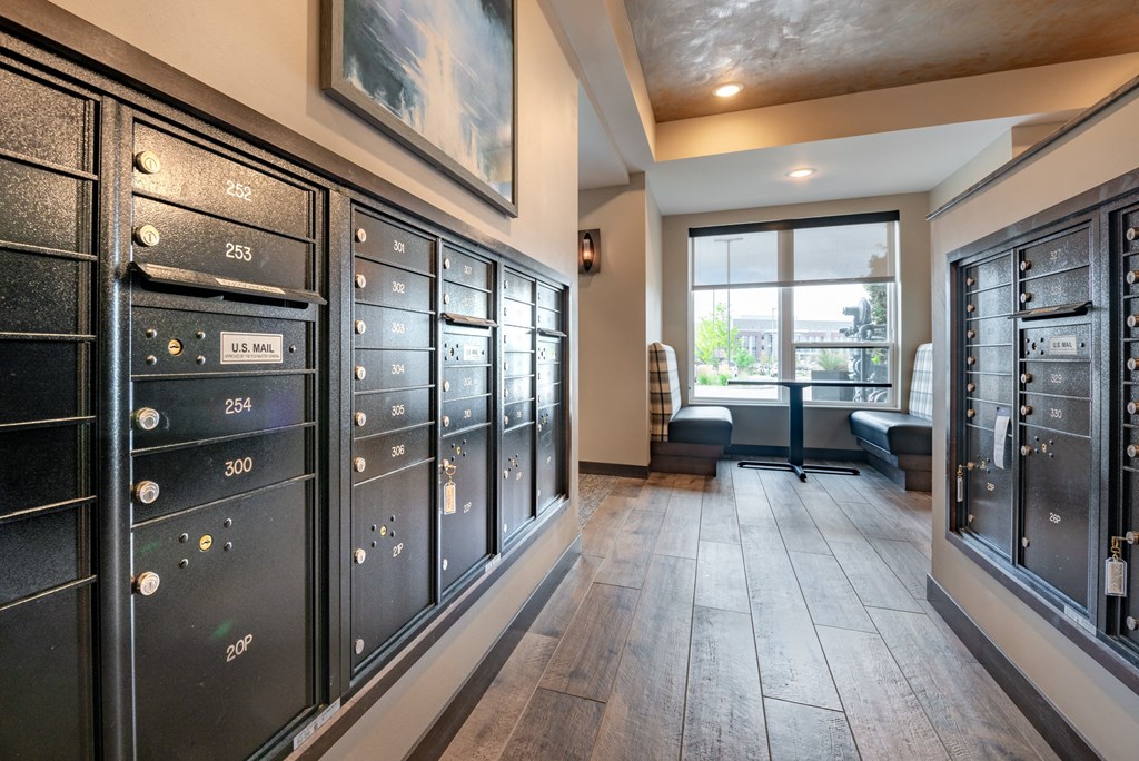 an old fashioned lockers in a room with a window