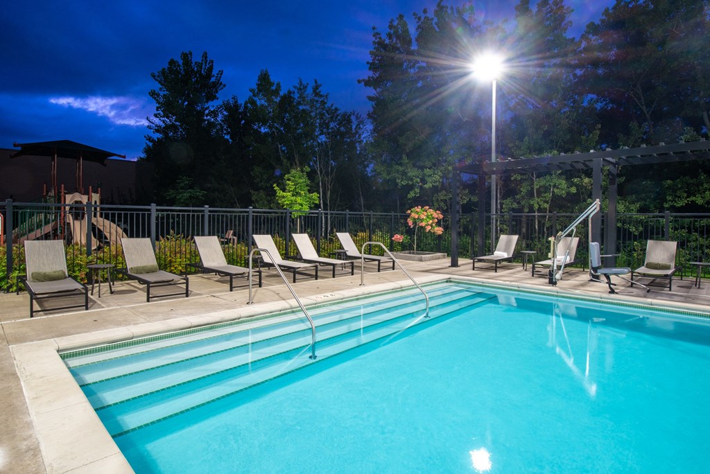 the swimming pool at our hotel