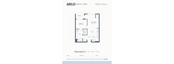 A floor plan for a property by Arlo West End.