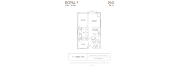 a floor plan of a bedroom apartment