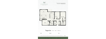 A floor plan for a property rented by Northlake Lofts.