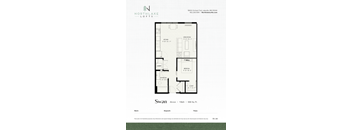 A floor plan for a property rented by Northlake Lofts.