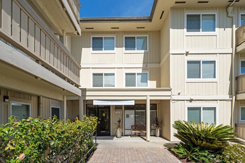 Pathway leading to leasing office