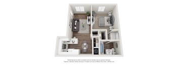 one bedroom apartment floorplan