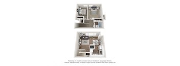 two bedroom townhome floorplan