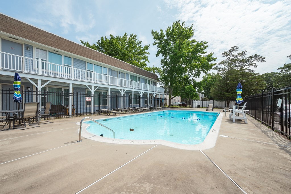 the swimming pool at our apartments