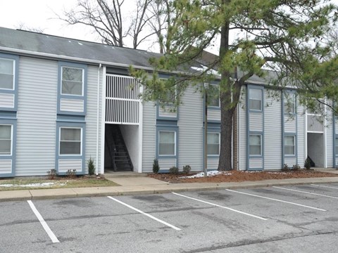 the building where the apartment is located