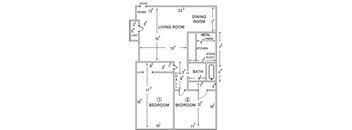 2 Bedroom 1 Bath