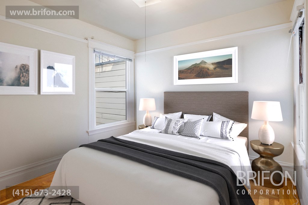 Bedroom with Eastern and Western Exposure
