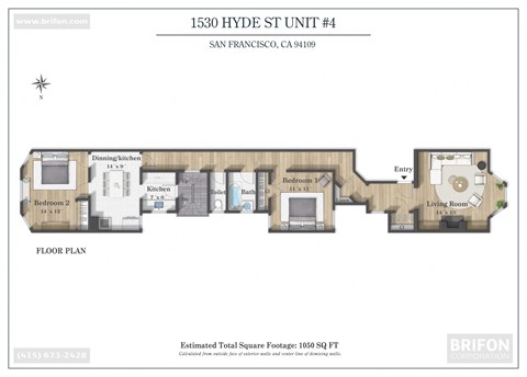 Floor Plan for Unit 4