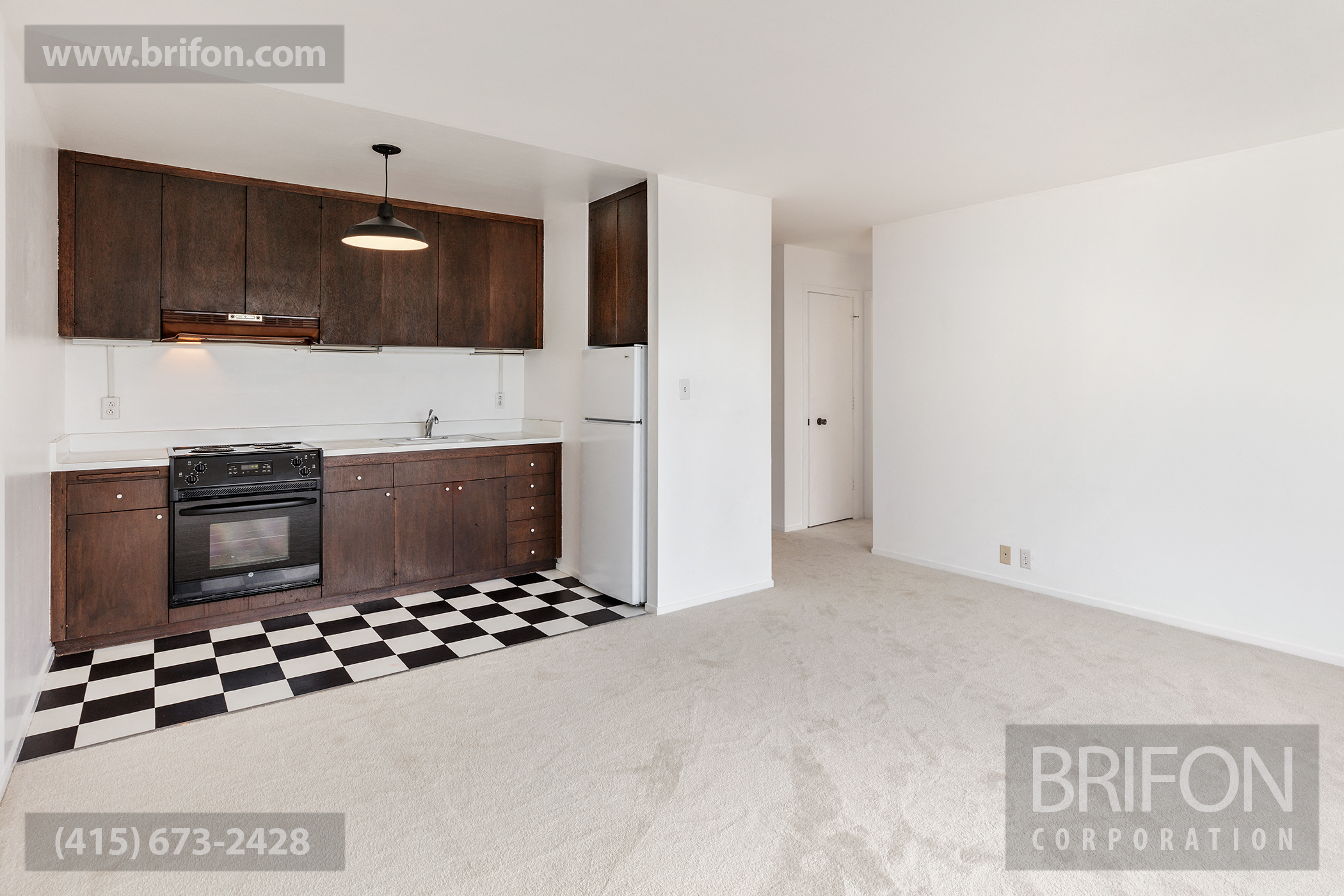 2221 Gough St Kitchen and Living Room