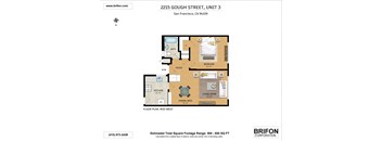 a floor plan for unit 3 of 2325 gough street