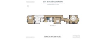 Floor plan for 1530 unit 6