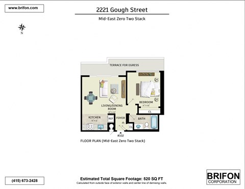 Floor plan for 102