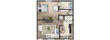 1 Bedroom, 1 Bath
