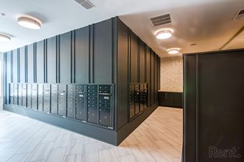 mailroom with lockers at Tapestry Nona Apartments in Orlando, FL