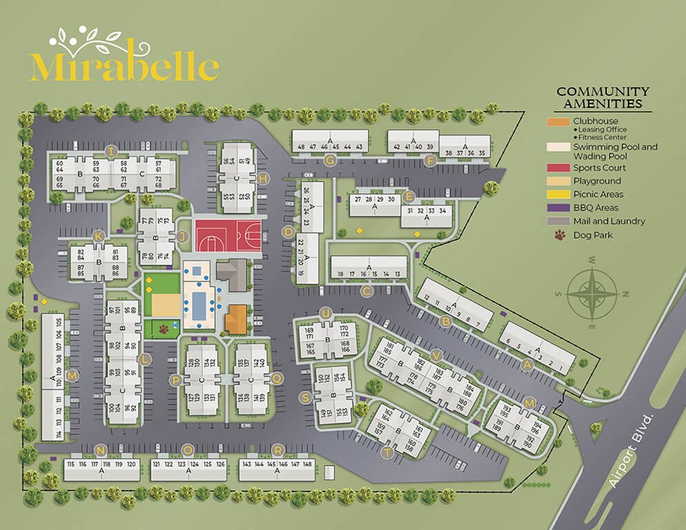 Map at Mirabelle Apartments, Mobile, 36608