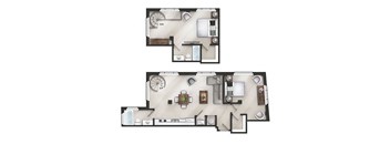 Two Bedroom Two Bathroom B-13