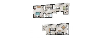 Two Bedroom Two Bathroom B-14