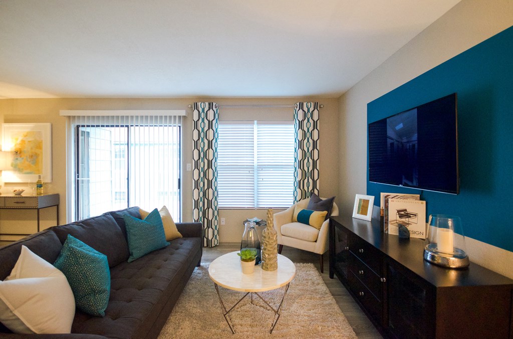 Living Room Interior at The Metropolitan, Lexington, KY, 40517