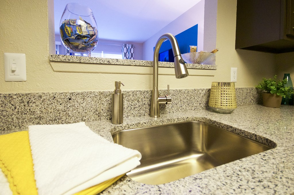 Kitchen Sink with Gooseneck Faucet at The Metropolitan, Lexington, KY
