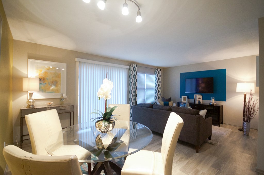 Dining and Living Room at The Metropolitan in Lexington, KY