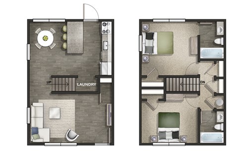 Midtown Oaks Townhomes Apartments Mobile Alabama