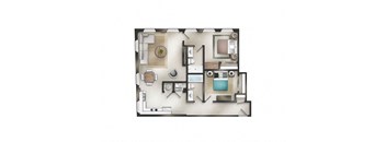 Two Bedroom Two Bathroom B-3