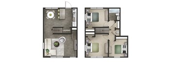 a floor plan of a small apartment