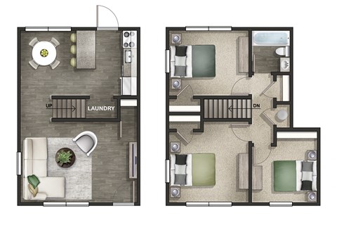 Midtown Oaks Townhomes Apartments Mobile Alabama