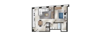 One Bedroom One Bathroom A-11