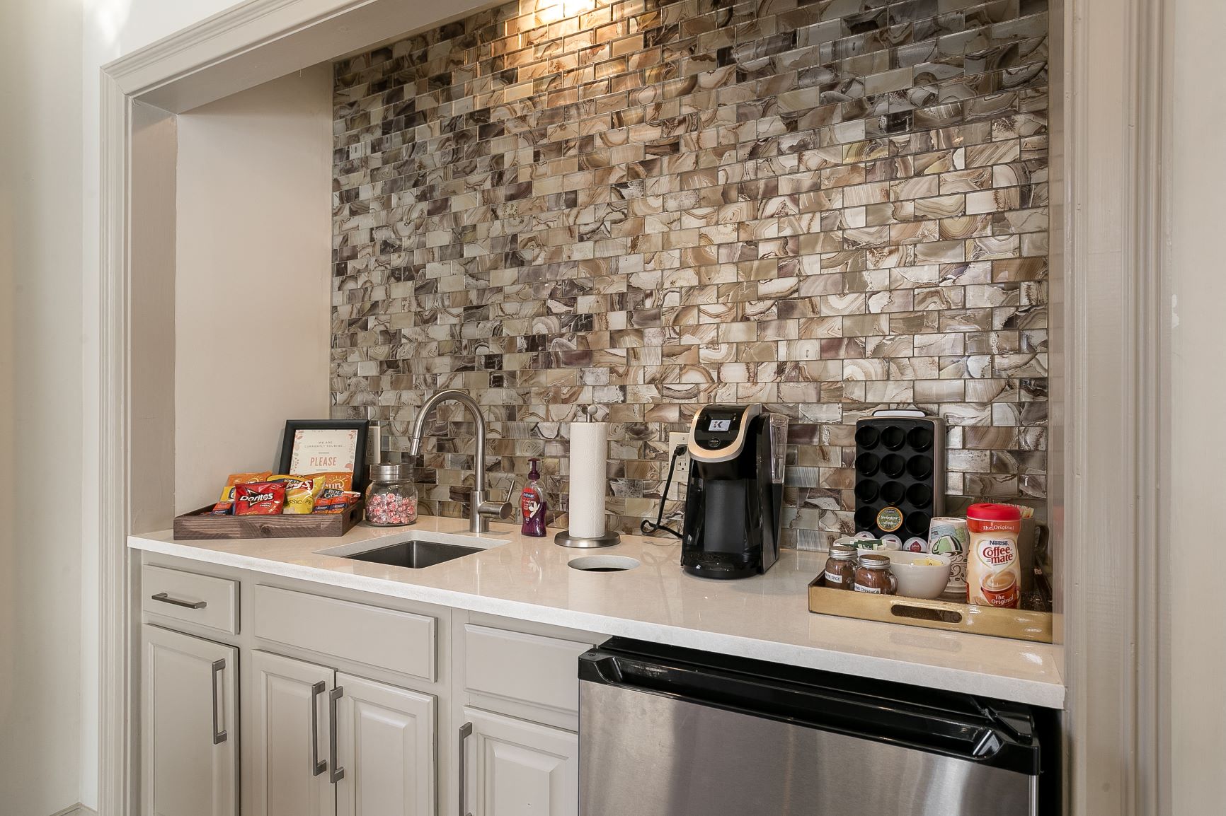coffee bar at Village at Caldwell Mill Apartments in Birmingham, Alabama