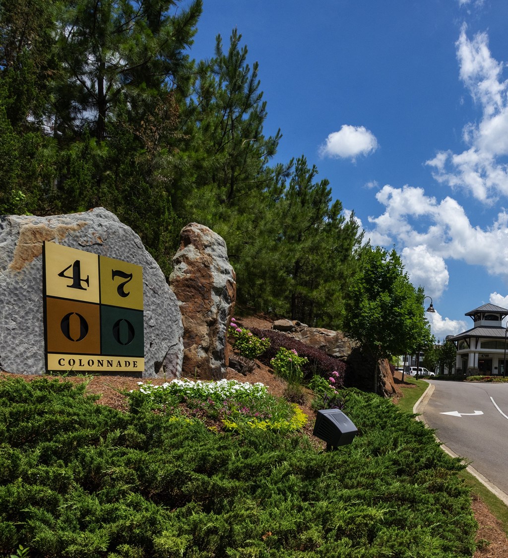 Entrance Sign at 4700 Colonnade Apartments in Birmingham, AL