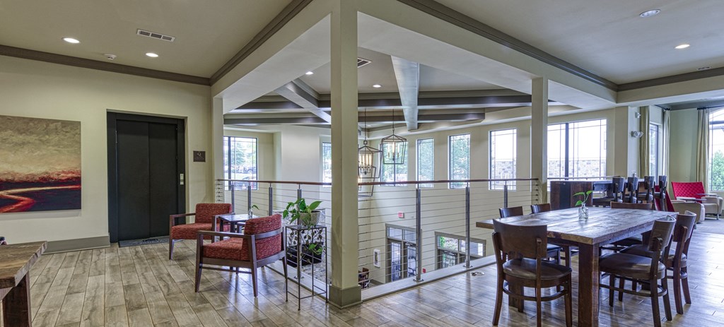 On-site Coffee Shop and Resident Social Area at 4700 Colonnade Apartments in Birmingham, AL
