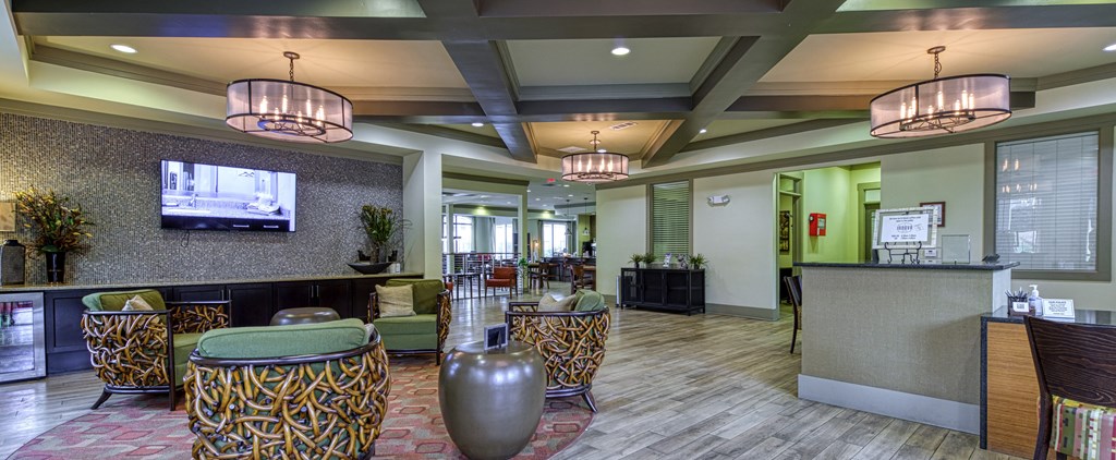 Clubhouse and Resident Social Lounge at 4700 Colonnade Apartments in Birmingham, AL