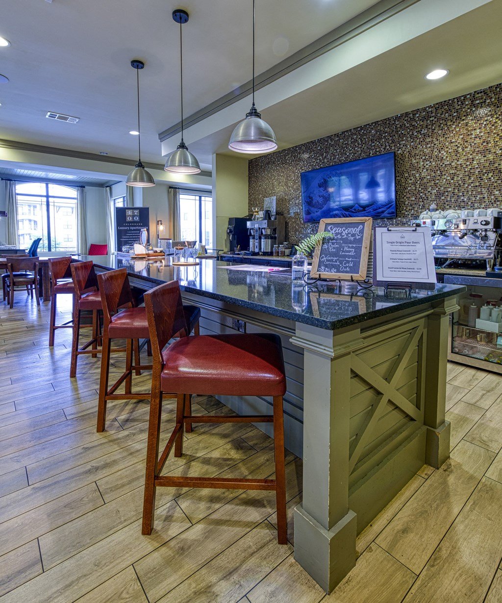 Onsite Local Coffee shop at 4700 Colonnade Apartments in Birmingham, AL